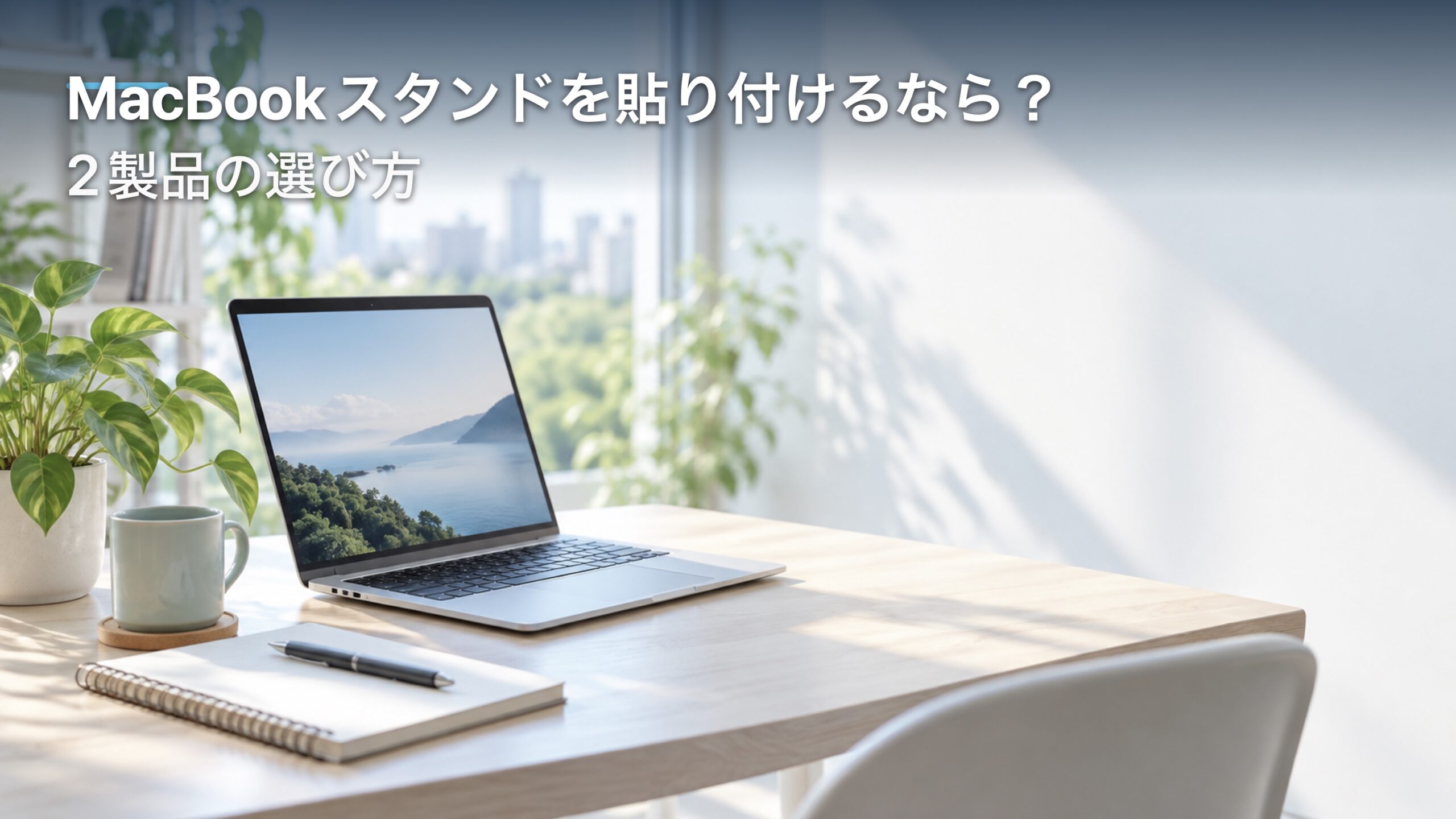 MacBookスタンドを貼り付けるなら？2製品の選び方