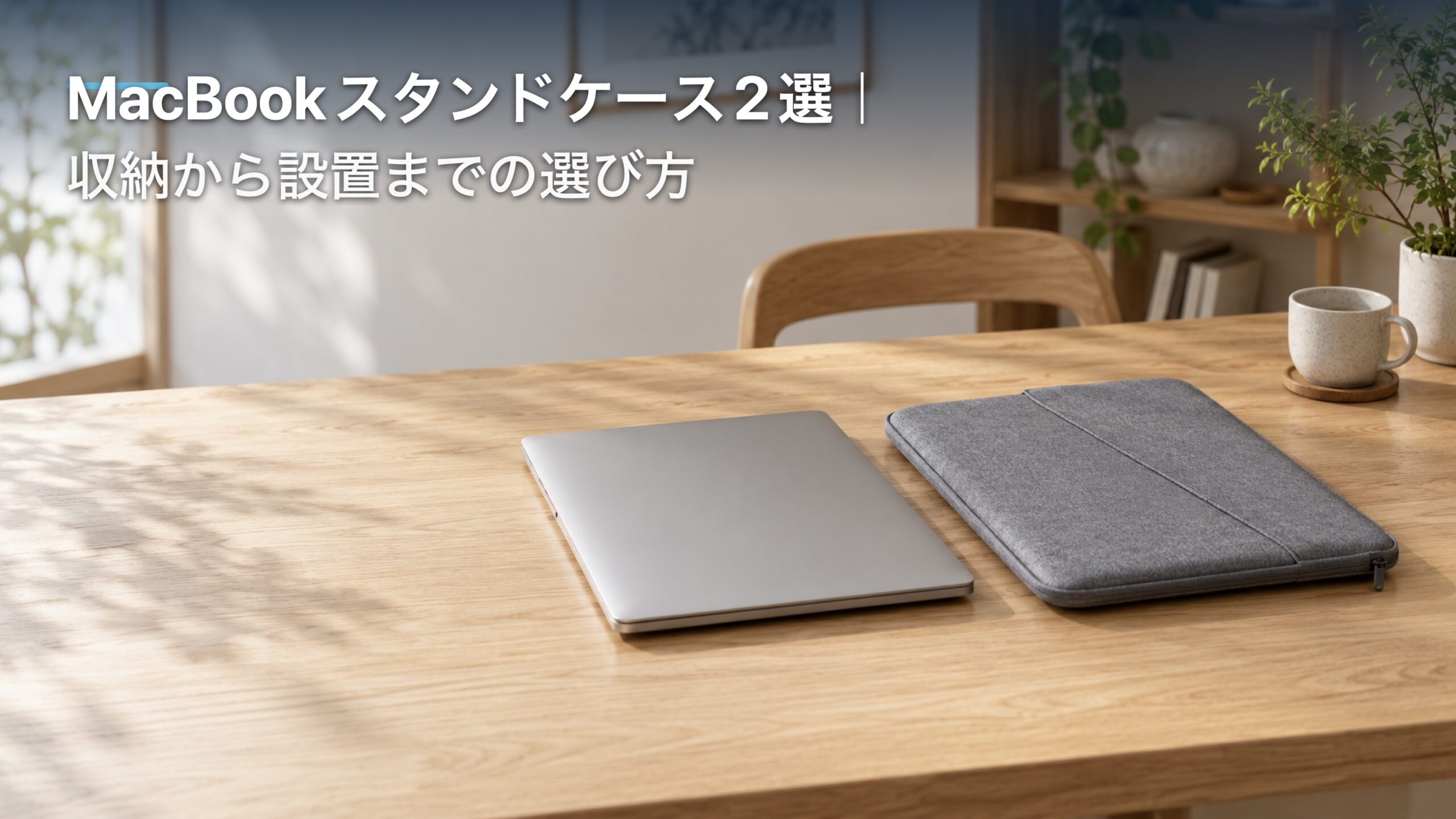 MacBookスタンドケース2選｜収納から設置までの選び方